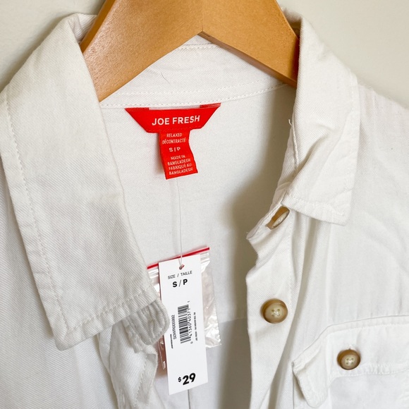 White Light Weight Bottom Up Shirt - Picture 3 of 3